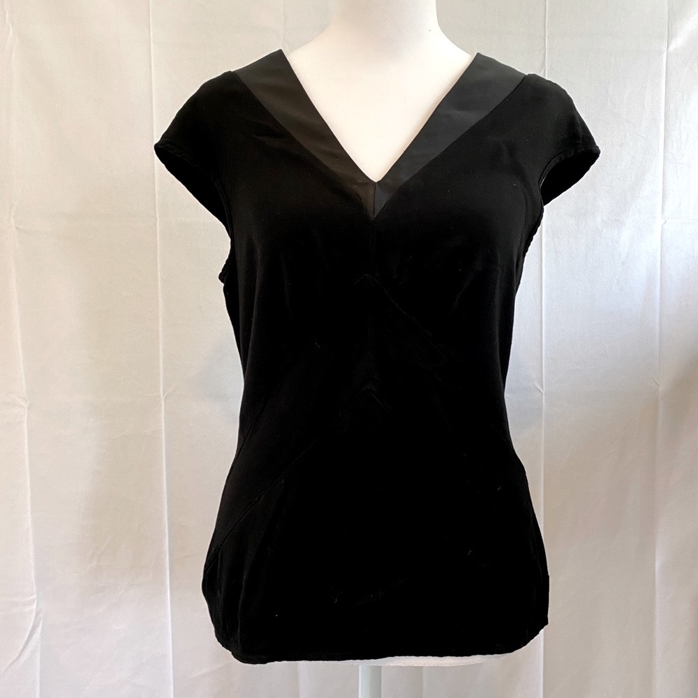 Just Cavalli Black V-Neck Top
